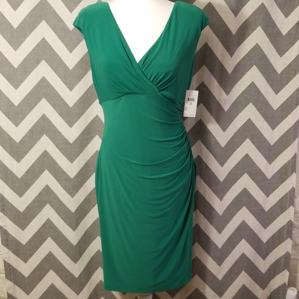 Ralph Lauren emerald green dress size 10